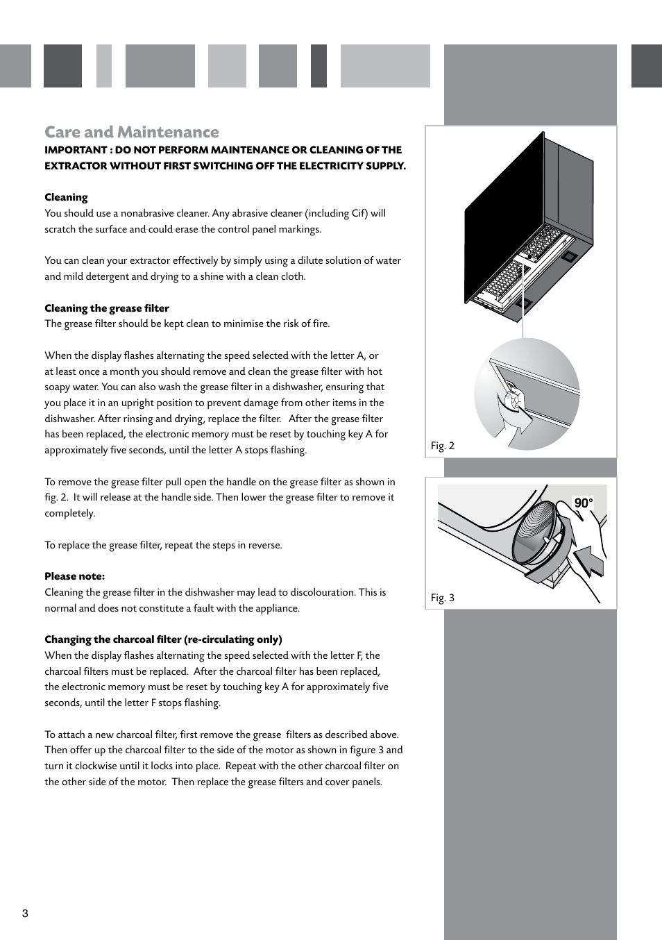 Care and maintenance | CDA 3Z9 User Manual | Page 4 / 12