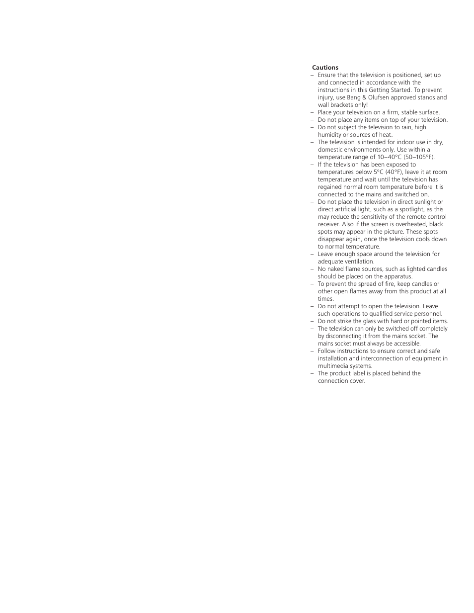 Bang & Olufsen BeoPlay V1 Getting Started User Manual | Page 4 / 24