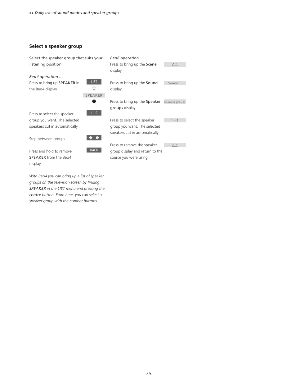 Bang & Olufsen BeoPlay V1 User Guide User Manual | Page 25 / 51