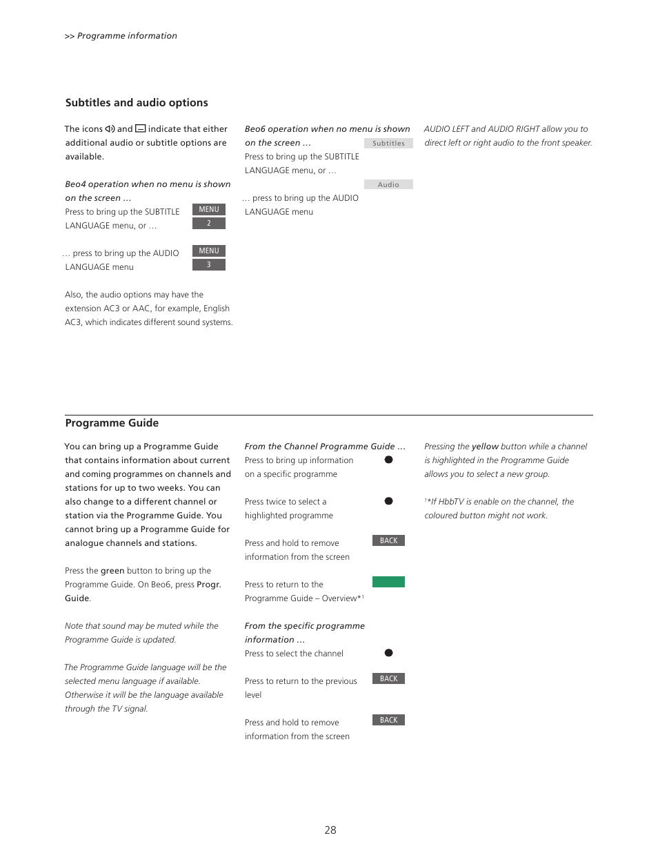 Bang & Olufsen BeoPlay V1 User Guide User Manual | Page 28 / 51
