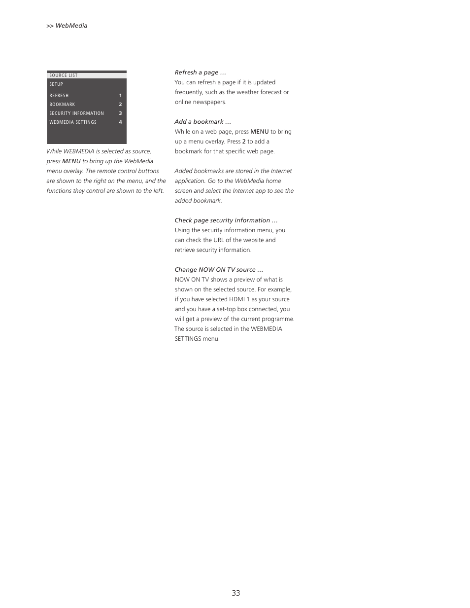 Bang & Olufsen BeoPlay V1 User Guide User Manual | Page 33 / 51
