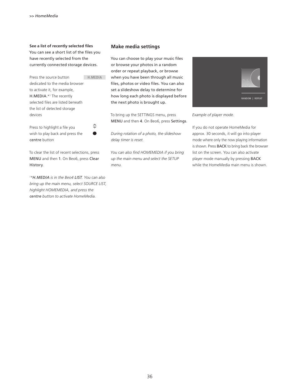 Bang & Olufsen BeoPlay V1 User Guide User Manual | Page 36 / 51