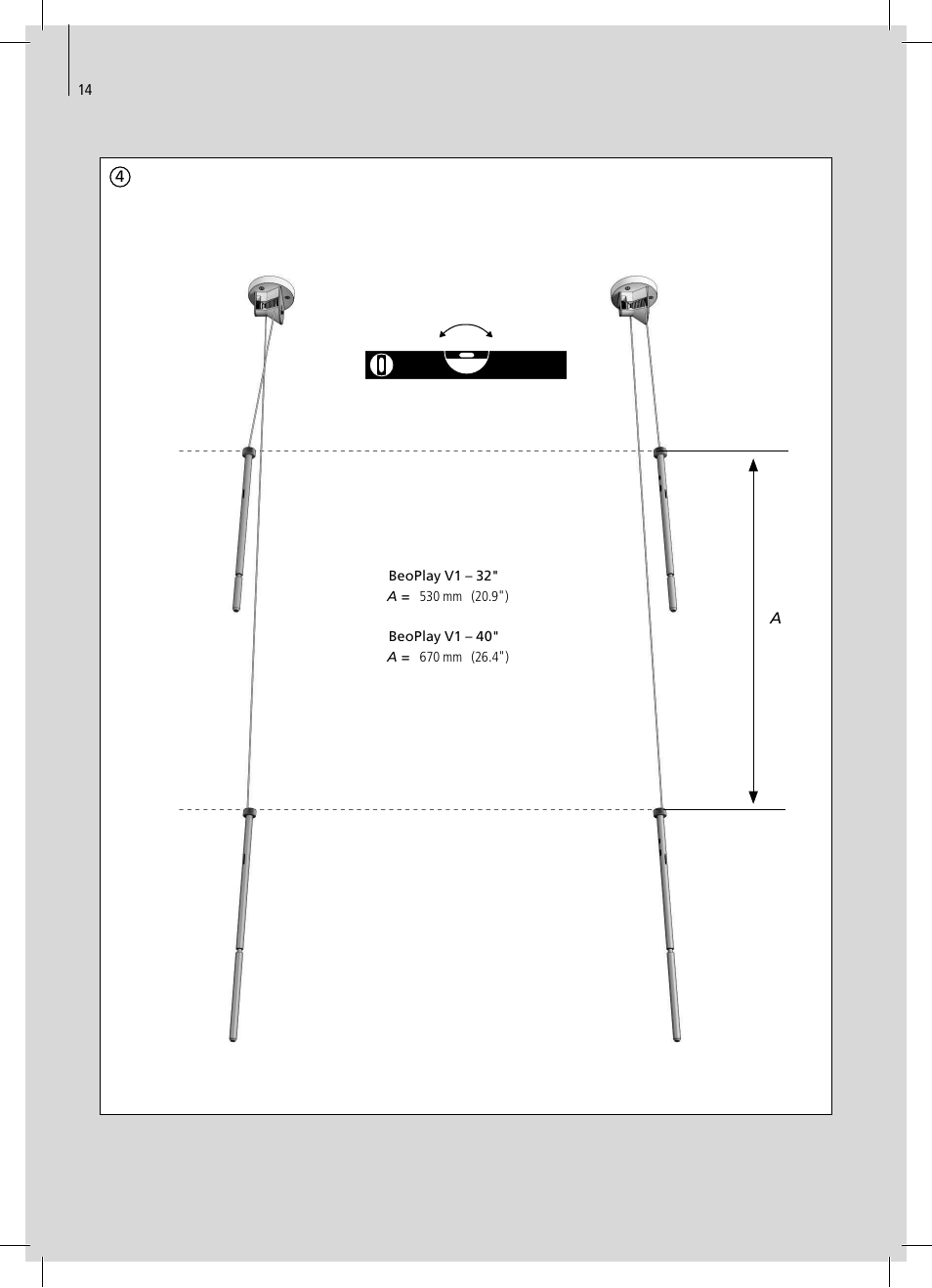 Bang & Olufsen BeoPlay V1 Stands & Brackets User Manual | Page 14 / 20