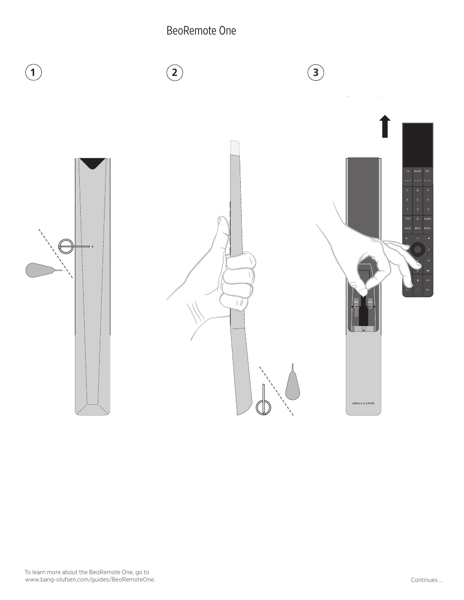 Beoremote one | Bang & Olufsen BeoPlay V1 Supplement User Manual | Page 3 / 4