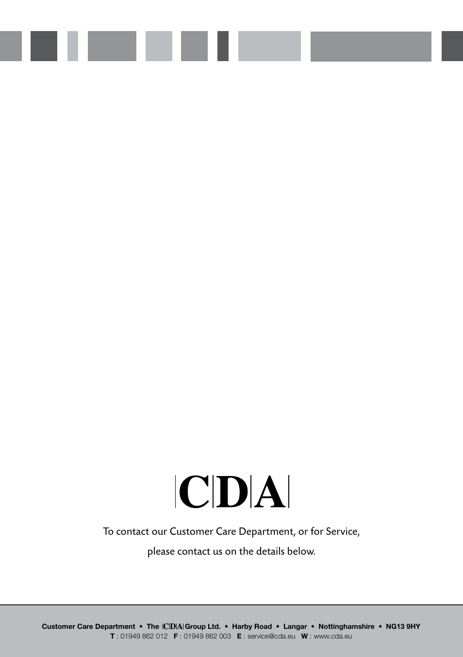 Passionate about style | CDA FF850 User Manual | Page 8 / 8