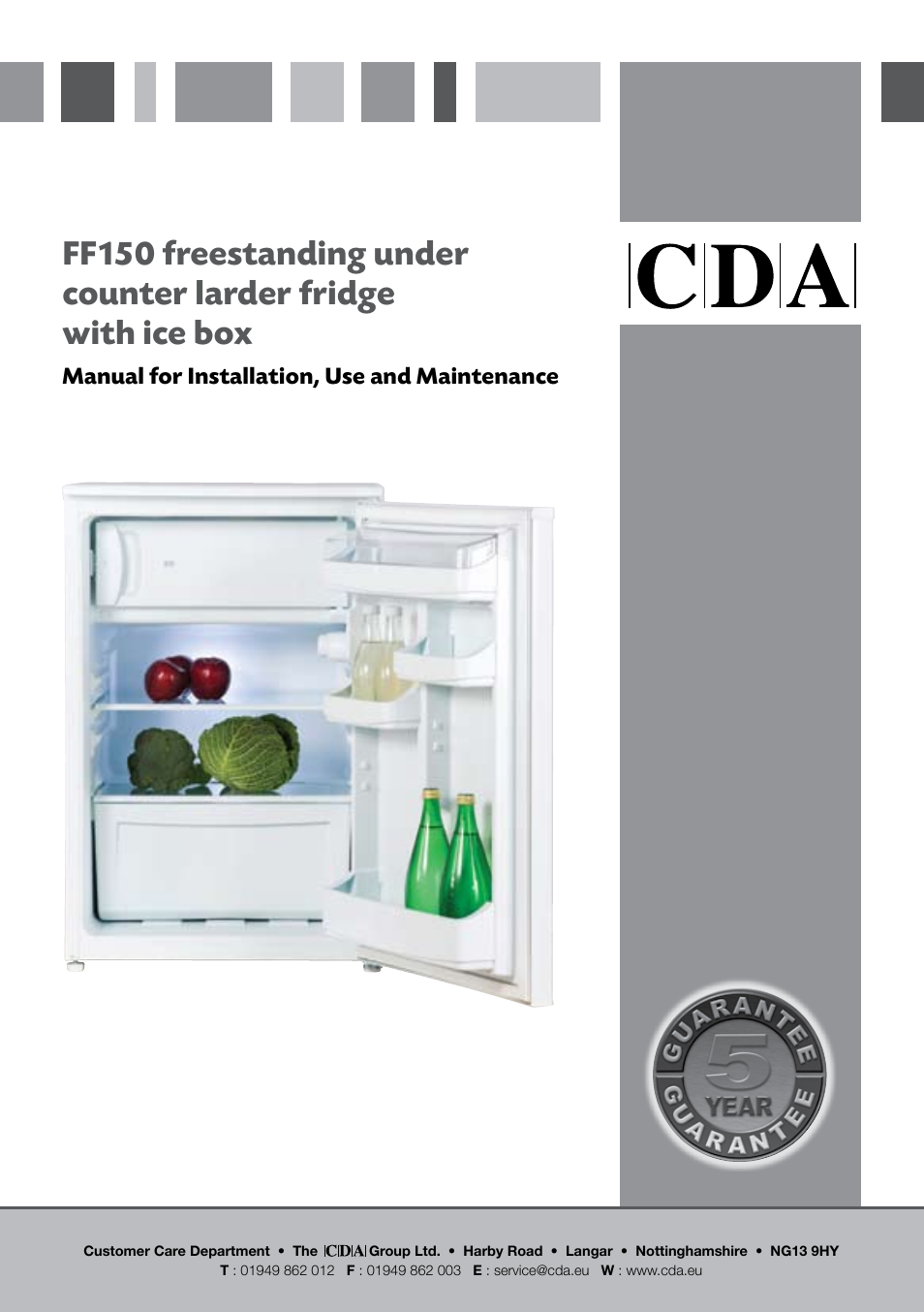 CDA FF150 User Manual | 8 pages