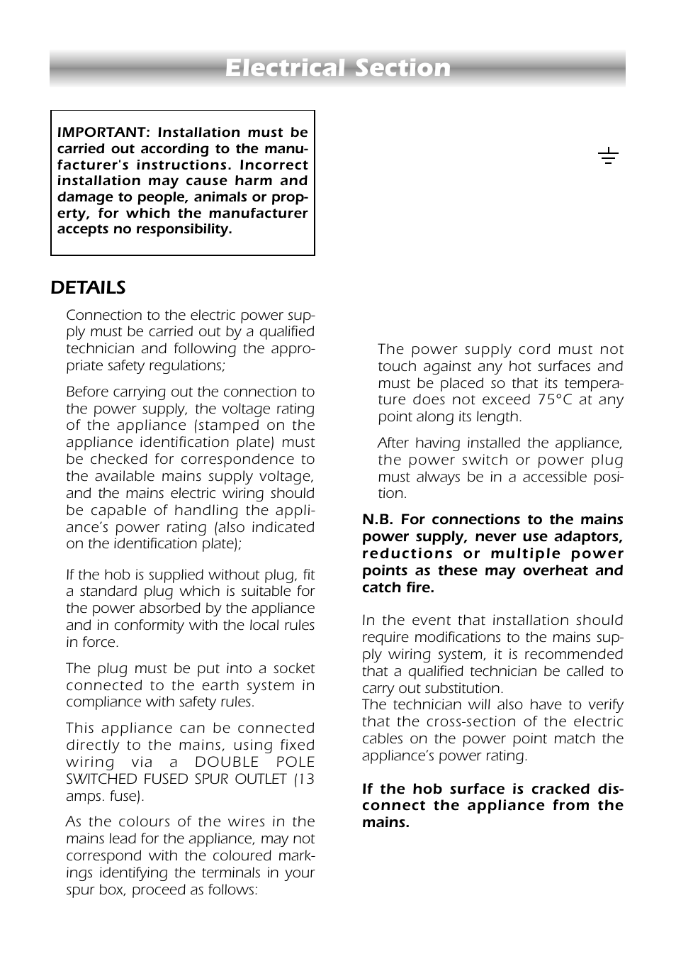 Details | CDA HCC310 User Manual | Page 10 / 12