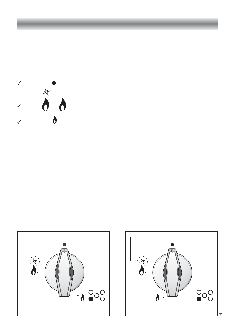Use of the hob, Gas burners | CDA COOKING HOB HCG 740 User Manual | Page 7 / 32