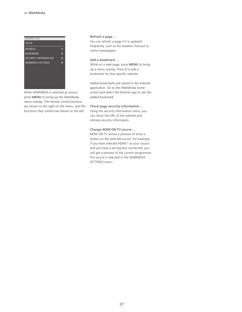 Bang & Olufsen BeoSystem 4 with Beo4 User Guide User Manual | Page 37 / 58