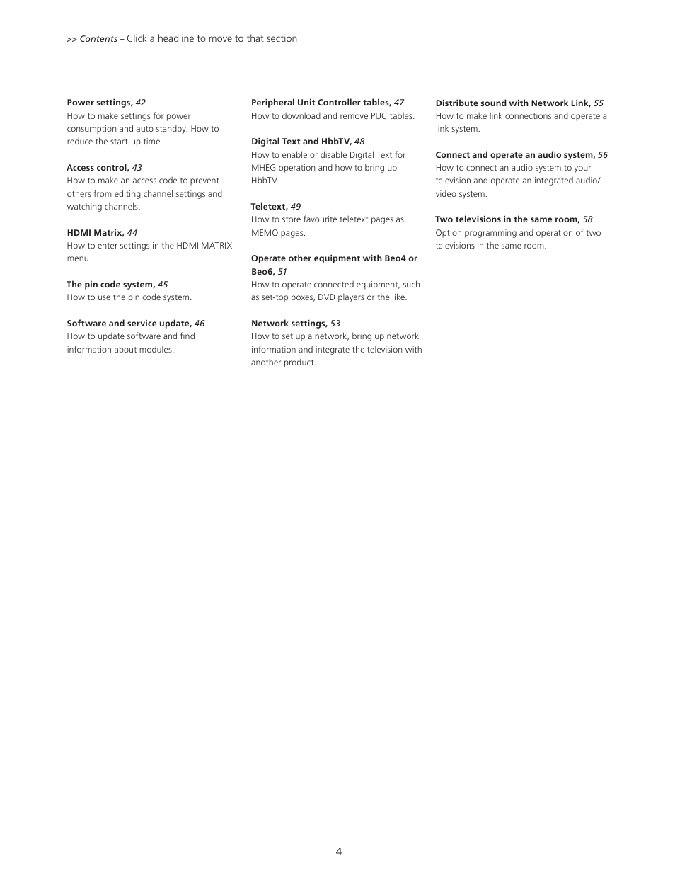 Bang & Olufsen BeoSystem 4 with Beo4 User Guide User Manual | Page 4 / 58