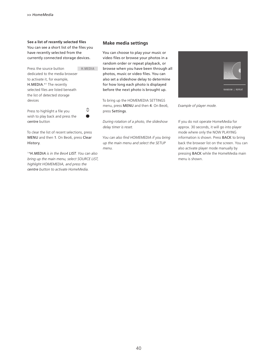 Bang & Olufsen BeoSystem 4 with Beo4 User Guide User Manual | Page 40 / 58