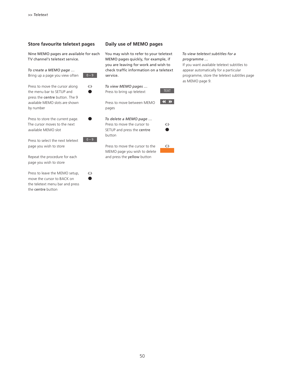 Bang & Olufsen BeoSystem 4 with Beo4 User Guide User Manual | Page 50 / 58