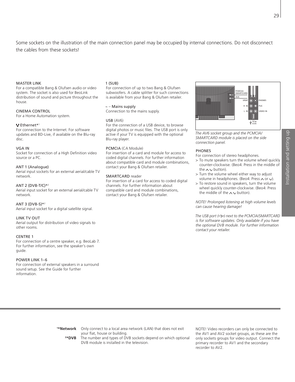 Bang & Olufsen BeoVision 7-40/55 Getting Started User Manual | Page 29 / 36