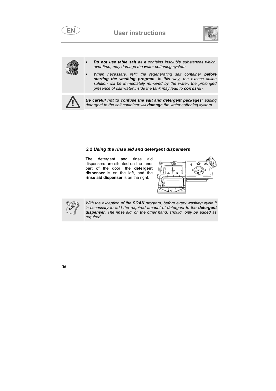 User instructions | CDA FULLY INTEGRATED VW80 User Manual | Page 12 / 37