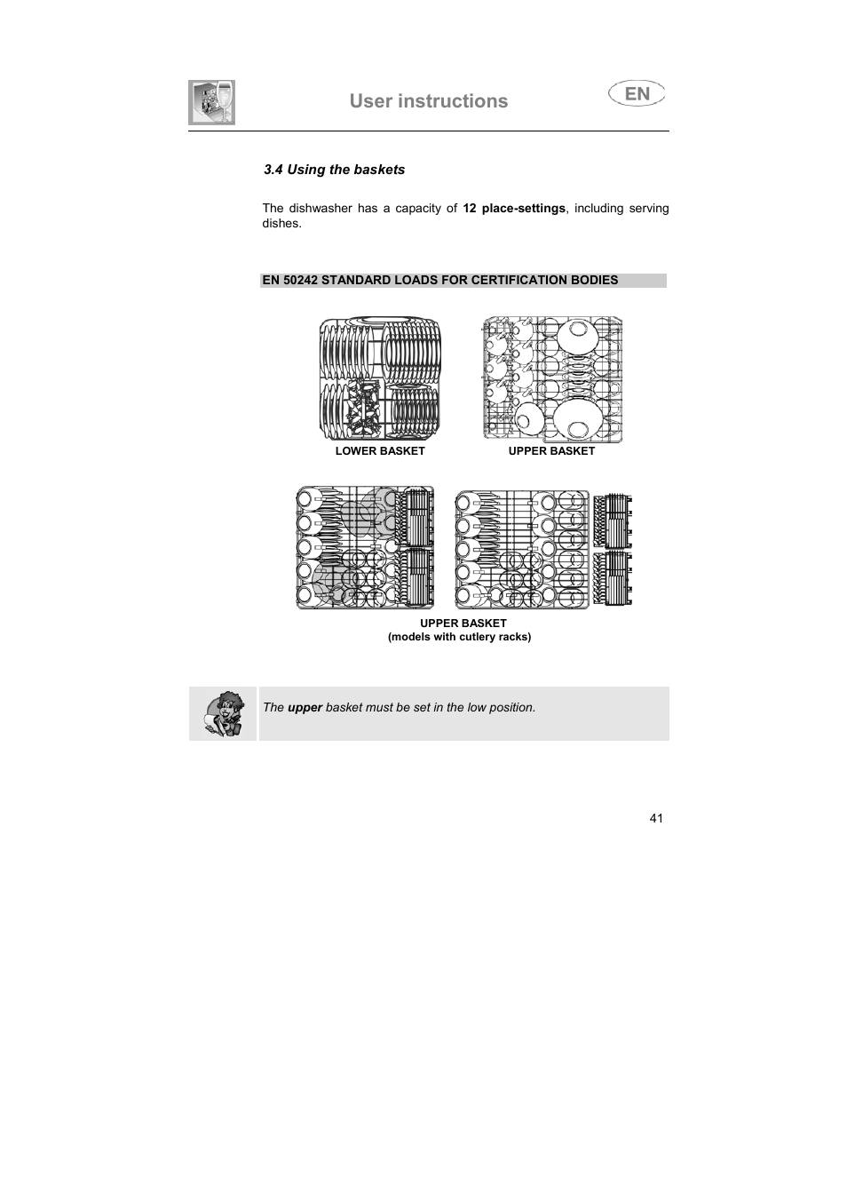 User instructions | CDA FULLY INTEGRATED VW80 User Manual | Page 17 / 37