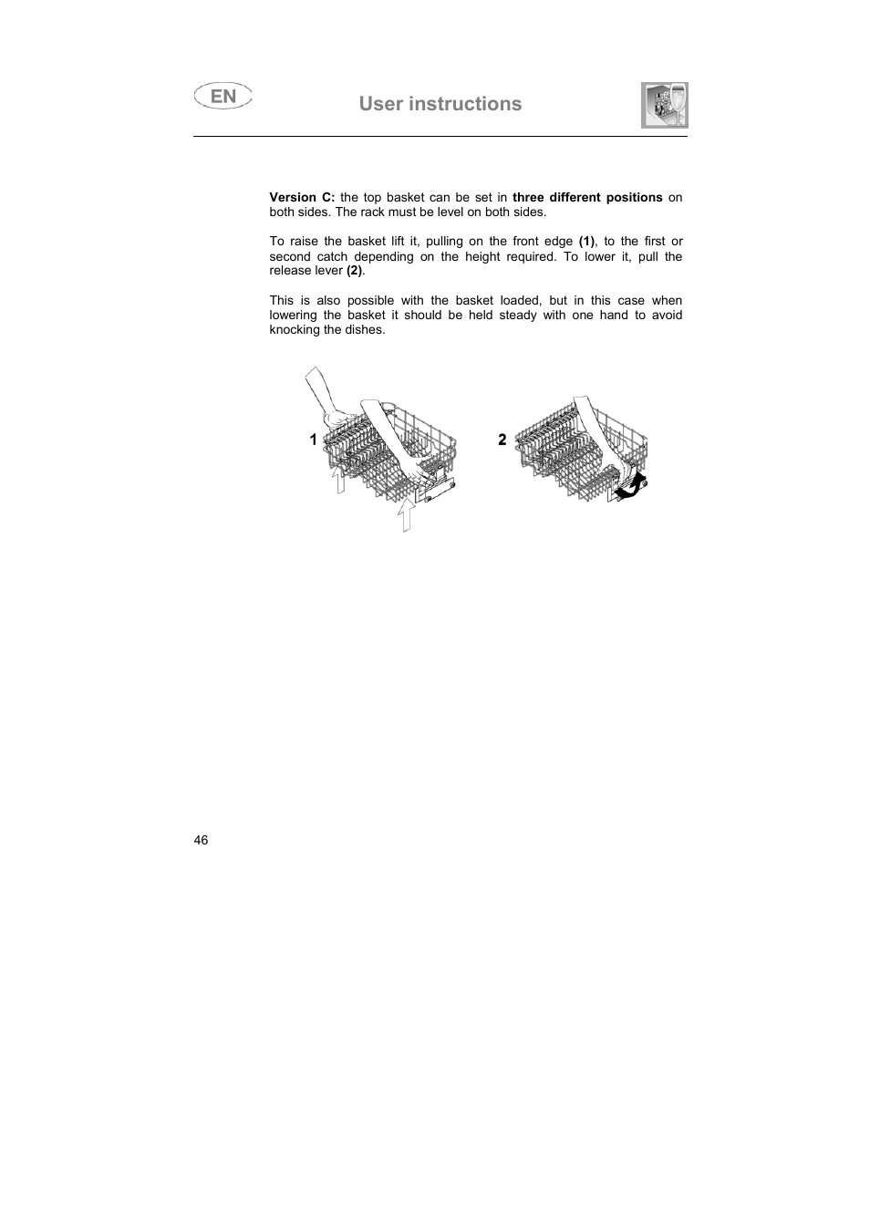 User instructions | CDA FULLY INTEGRATED VW80 User Manual | Page 22 / 37