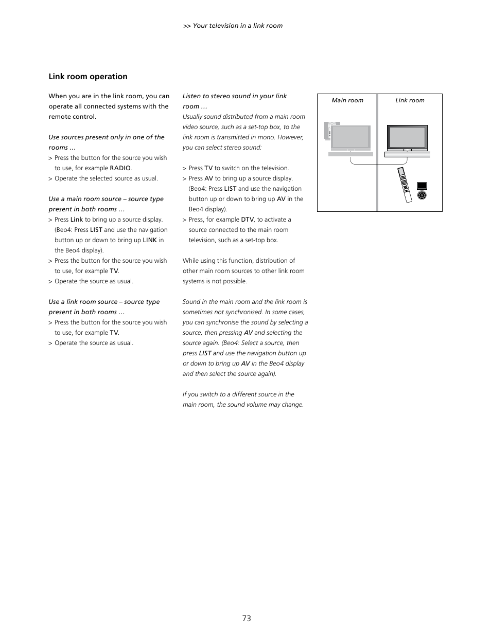 Bang & Olufsen BeoVision 7-40/55 User Guide User Manual | Page 73 / 74