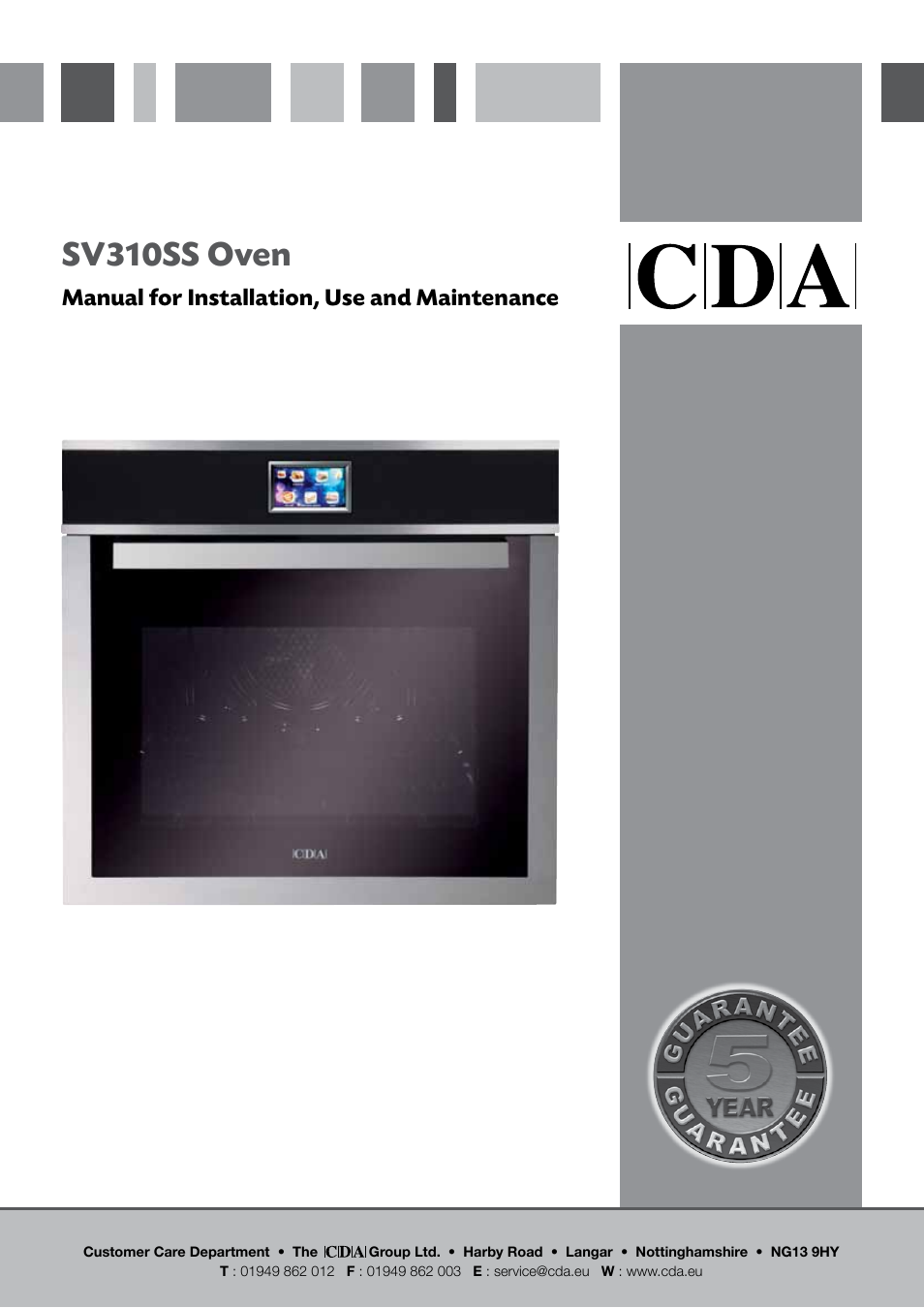 CDA SV310SS User Manual | 24 pages