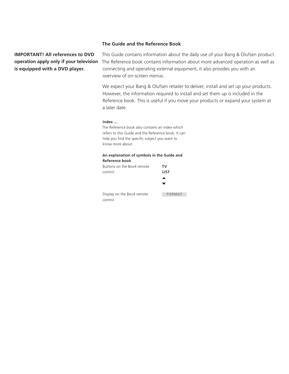 The guide and the reference book | Bang & Olufsen BeoVision 7-32 User Guide User Manual | Page 2 / 28
