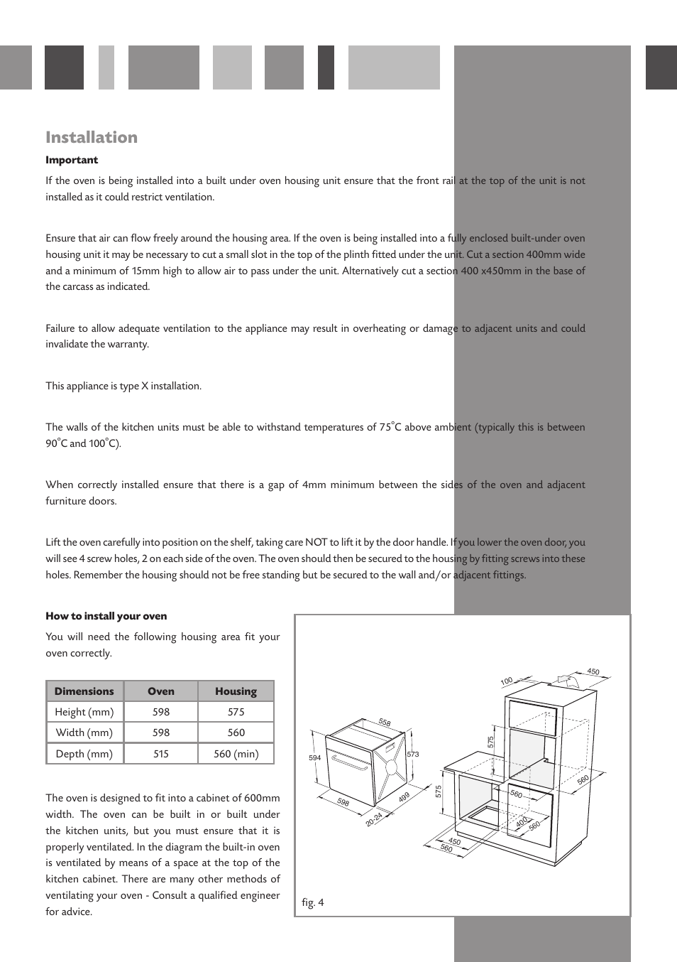 Installation | CDA SA116 User Manual | Page 9 / 12