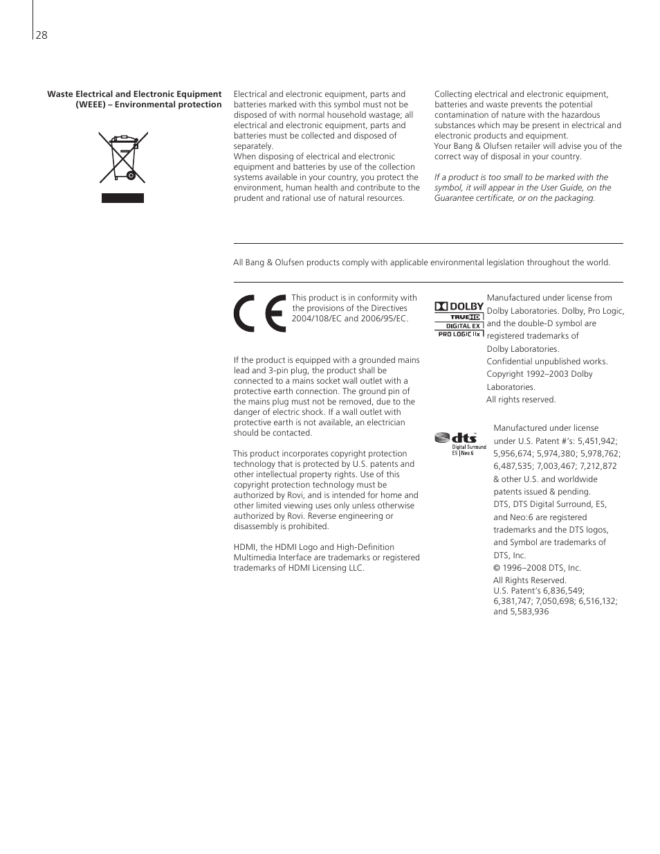 Bang & Olufsen BeoSystem 3 Getting Started User Manual | Page 28 / 32