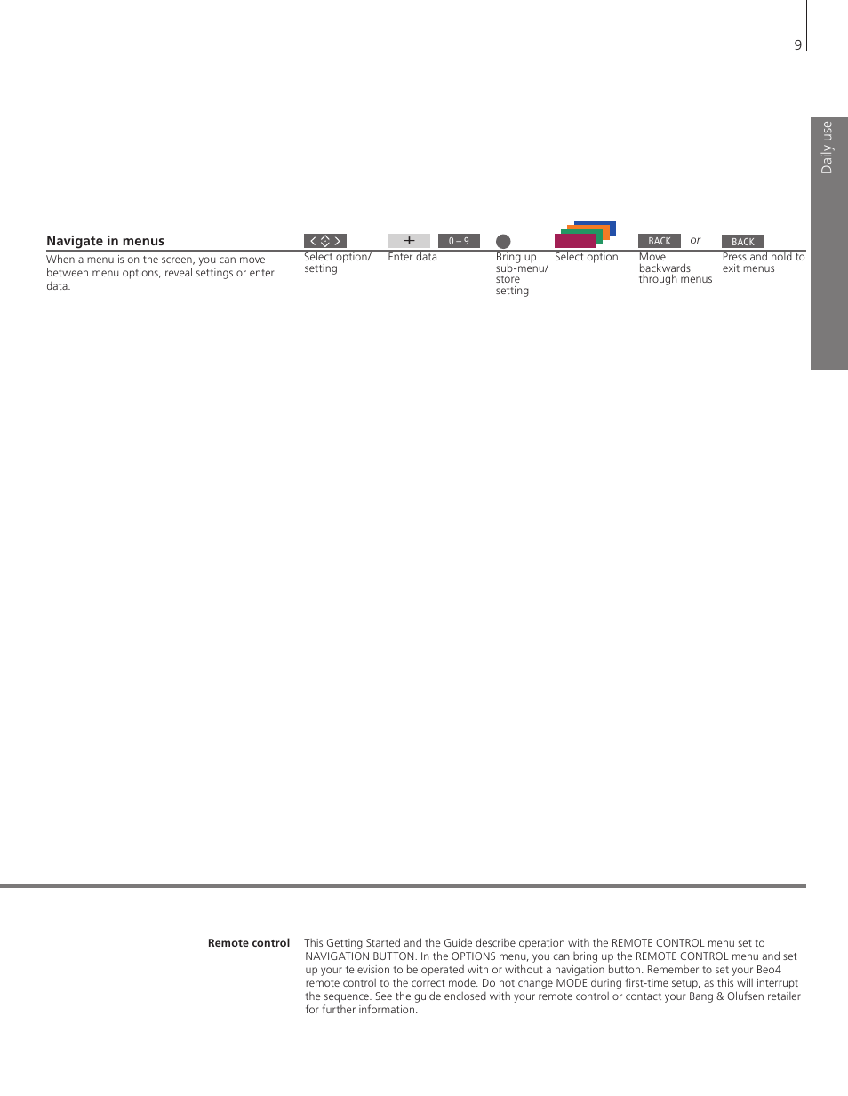 Bang & Olufsen BeoSystem 3 Getting Started - No ATSC User Manual | Page 9 / 28