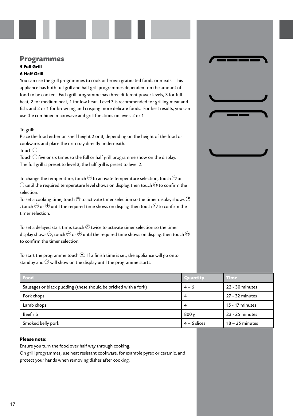 Programmes | CDA SV451 User Manual | Page 18 / 32