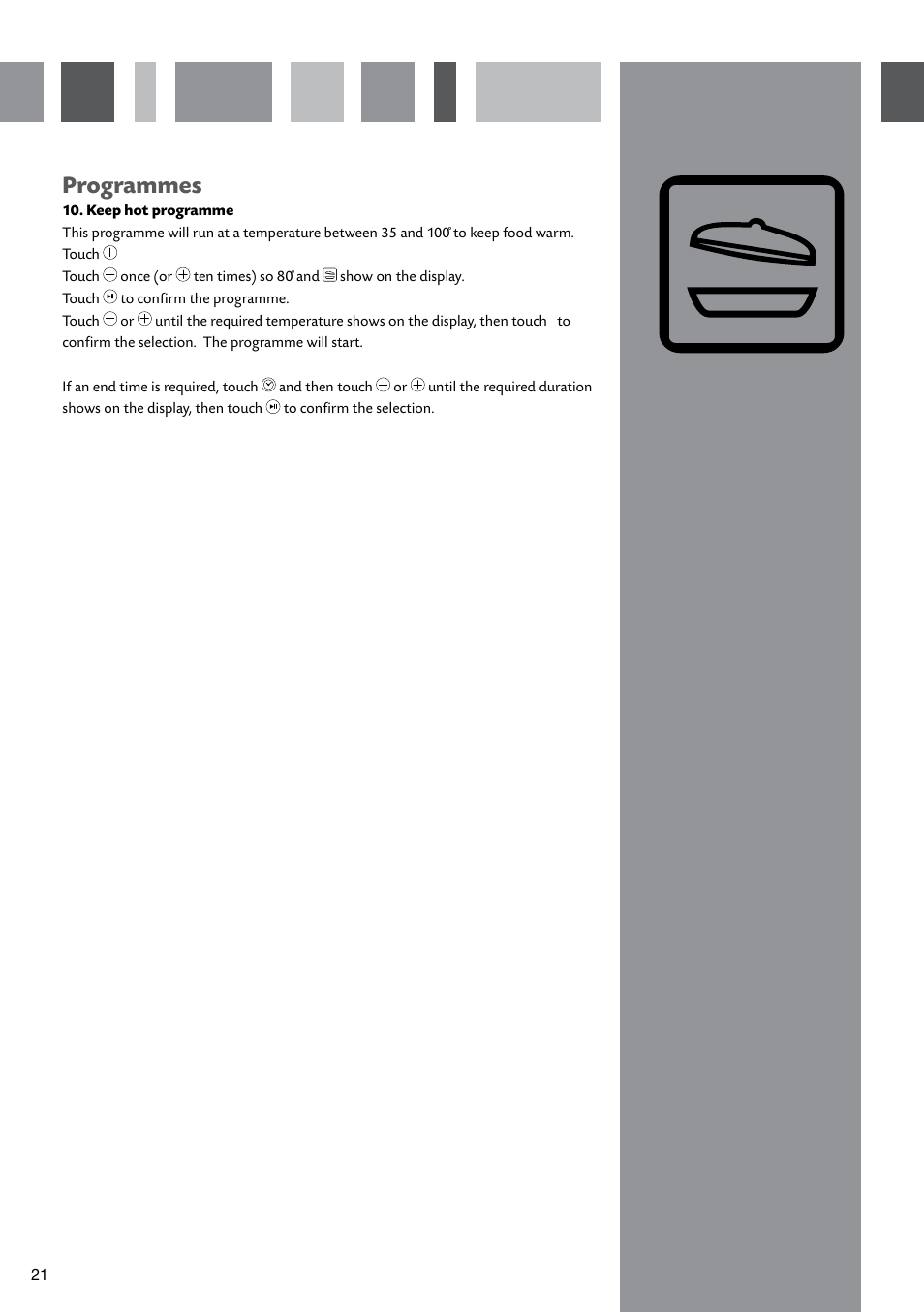 Programmes | CDA SV451 User Manual | Page 22 / 32