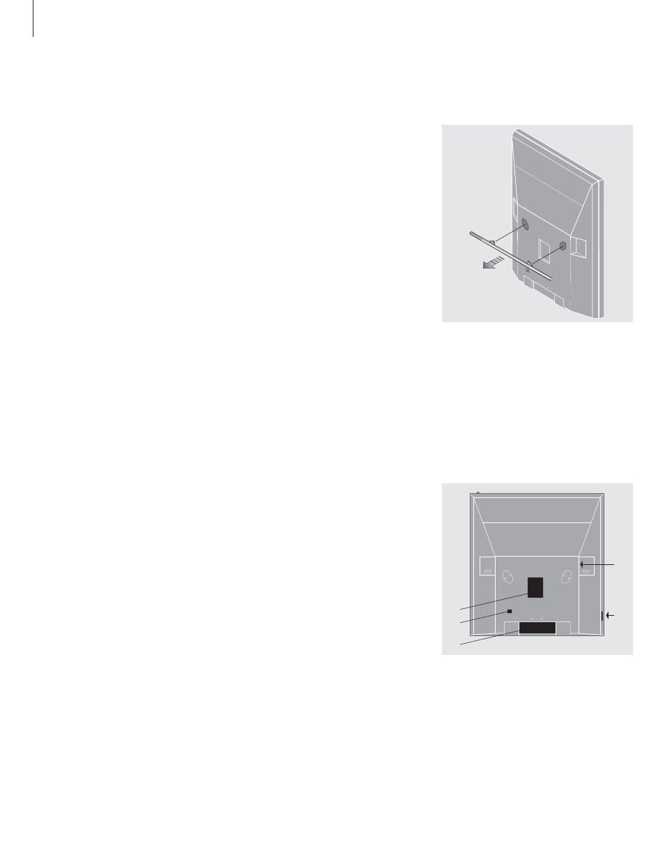 Set up beovision 5, Handle your beovision 5, Overview of socket and connection panels | Bang & Olufsen BeoVision 5 User Manual | Page 24 / 40