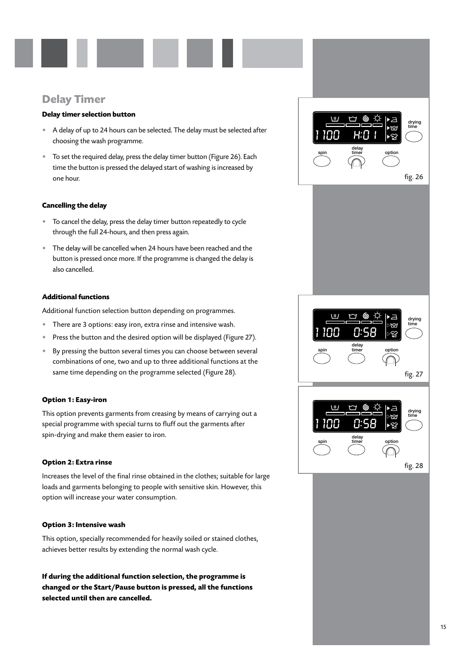 Delay timer | CDA CI931 User Manual | Page 17 / 24