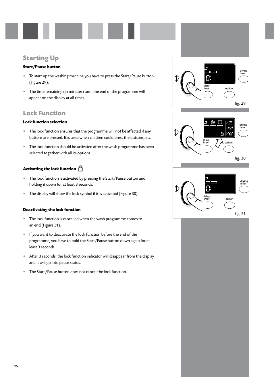 Starting up, Lock function | CDA CI931 User Manual | Page 18 / 24