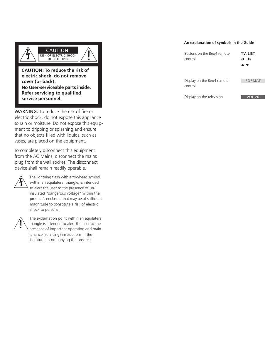 Bang & Olufsen BeoVision 8-26/32 User Manual | Page 2 / 40