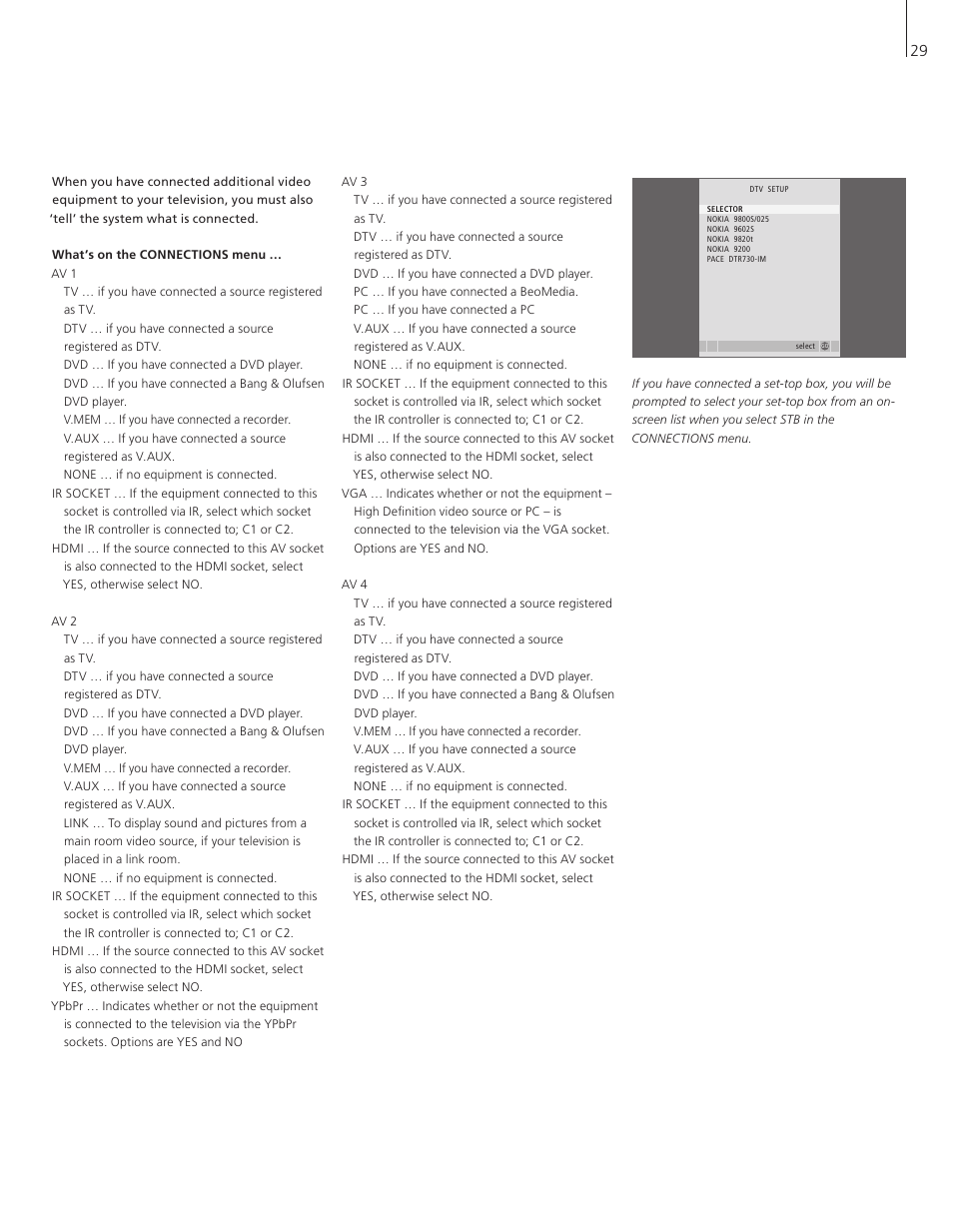Bang & Olufsen BeoVision 8-26/32 User Manual | Page 29 / 40