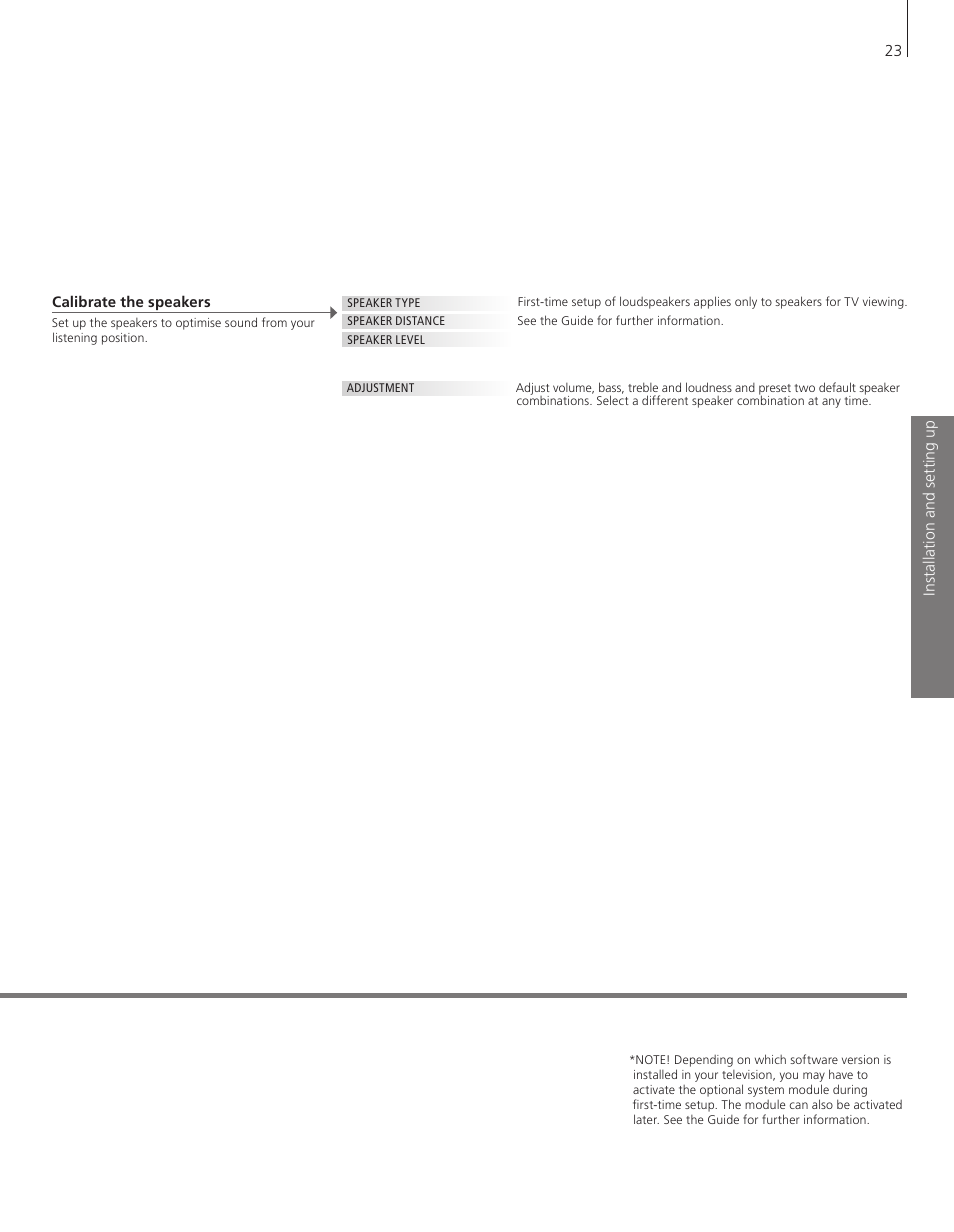 Bang & Olufsen BeoVision 8-40 Getting Started User Manual | Page 23 / 28