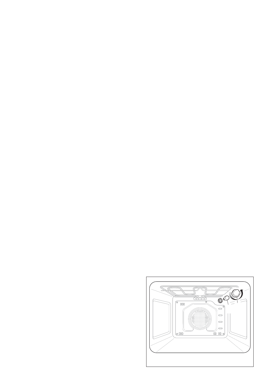 Replacing the oven light, Inside of oven | CDA RV 700 User Manual | Page 27 / 48