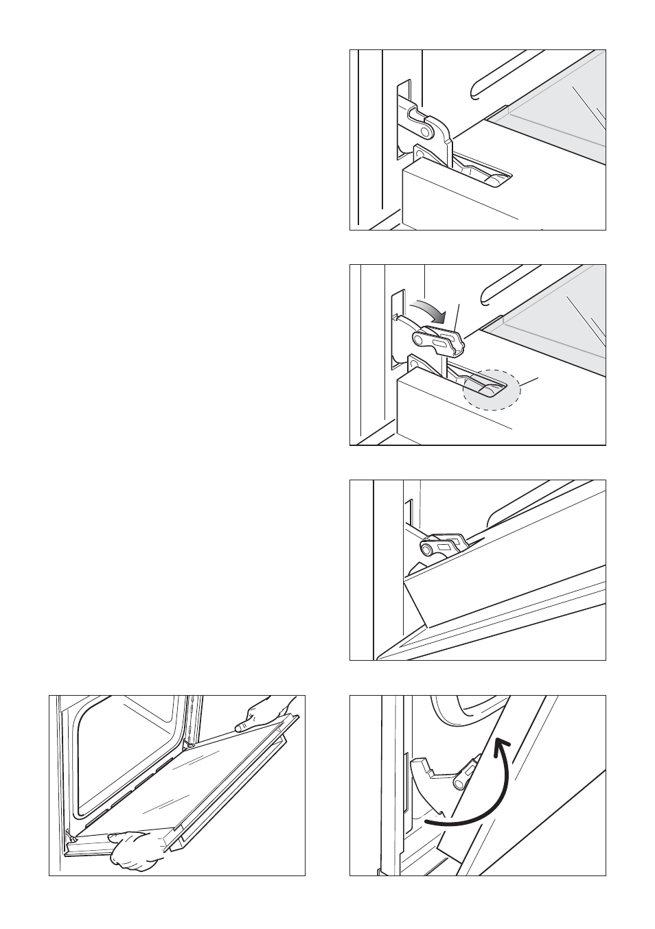 Top oven door, Removing the door | CDA RV 700 User Manual | Page 28 / 48