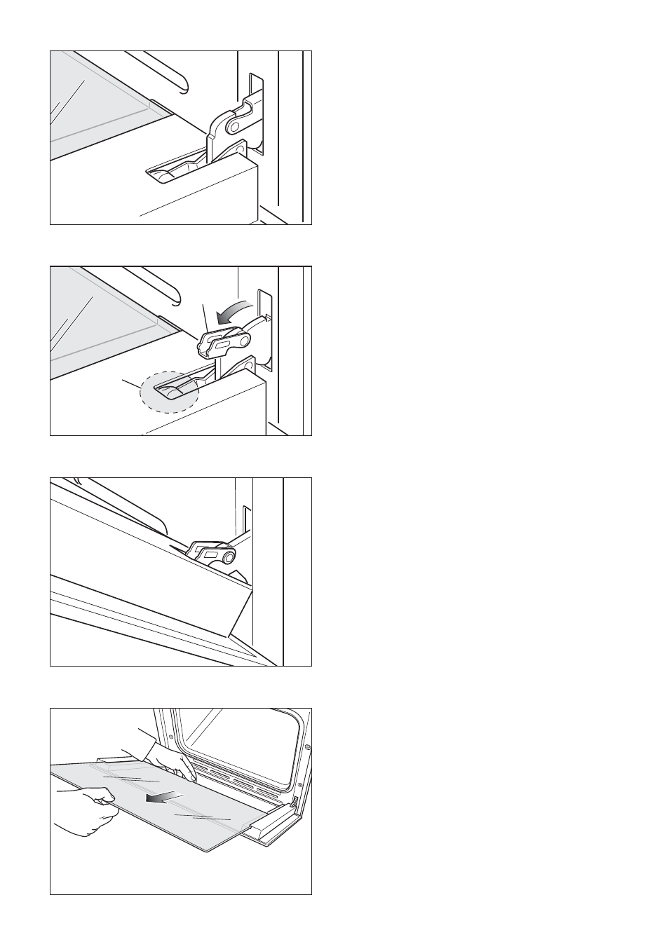 Top oven door, Cleaning the panes of glass | CDA RV 700 User Manual | Page 29 / 48