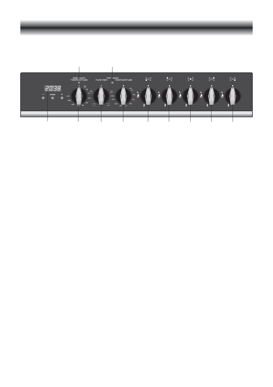 Control panel, Control panel - controls description, Pilot lamps | CDA RV 700 User Manual | Page 6 / 48