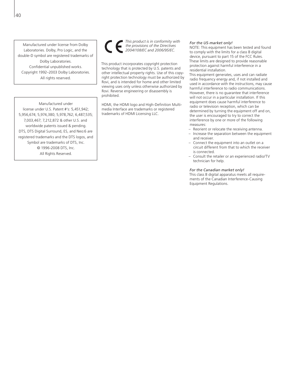 Bang & Olufsen BeoVision 8-40 User Guide User Manual | Page 40 / 44