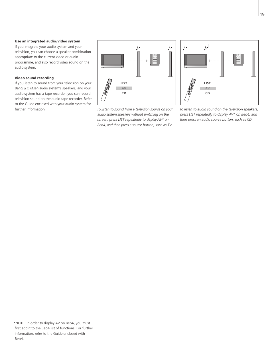 Bang & Olufsen BeoVision 8-40 User Guide (pre Aug 2010) User Manual | Page 19 / 60