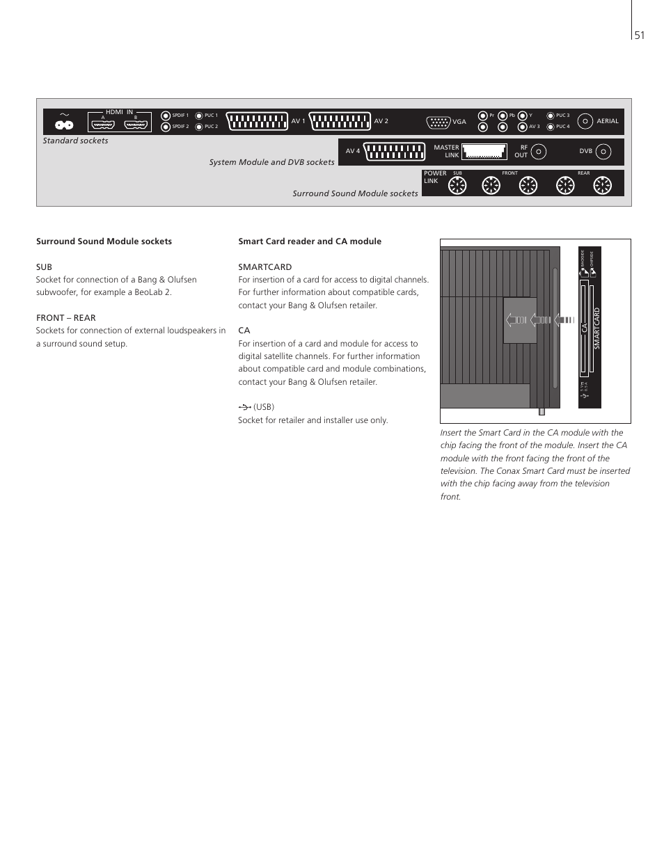 Bang & Olufsen BeoVision 8-40 User Guide (pre Aug 2010) User Manual | Page 51 / 60