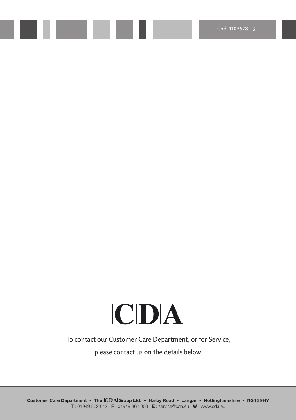 CDA HVN 32 User Manual | Page 24 / 24