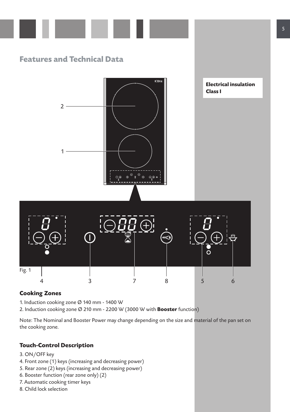 Features and technical data | CDA HVN 32 User Manual | Page 5 / 24
