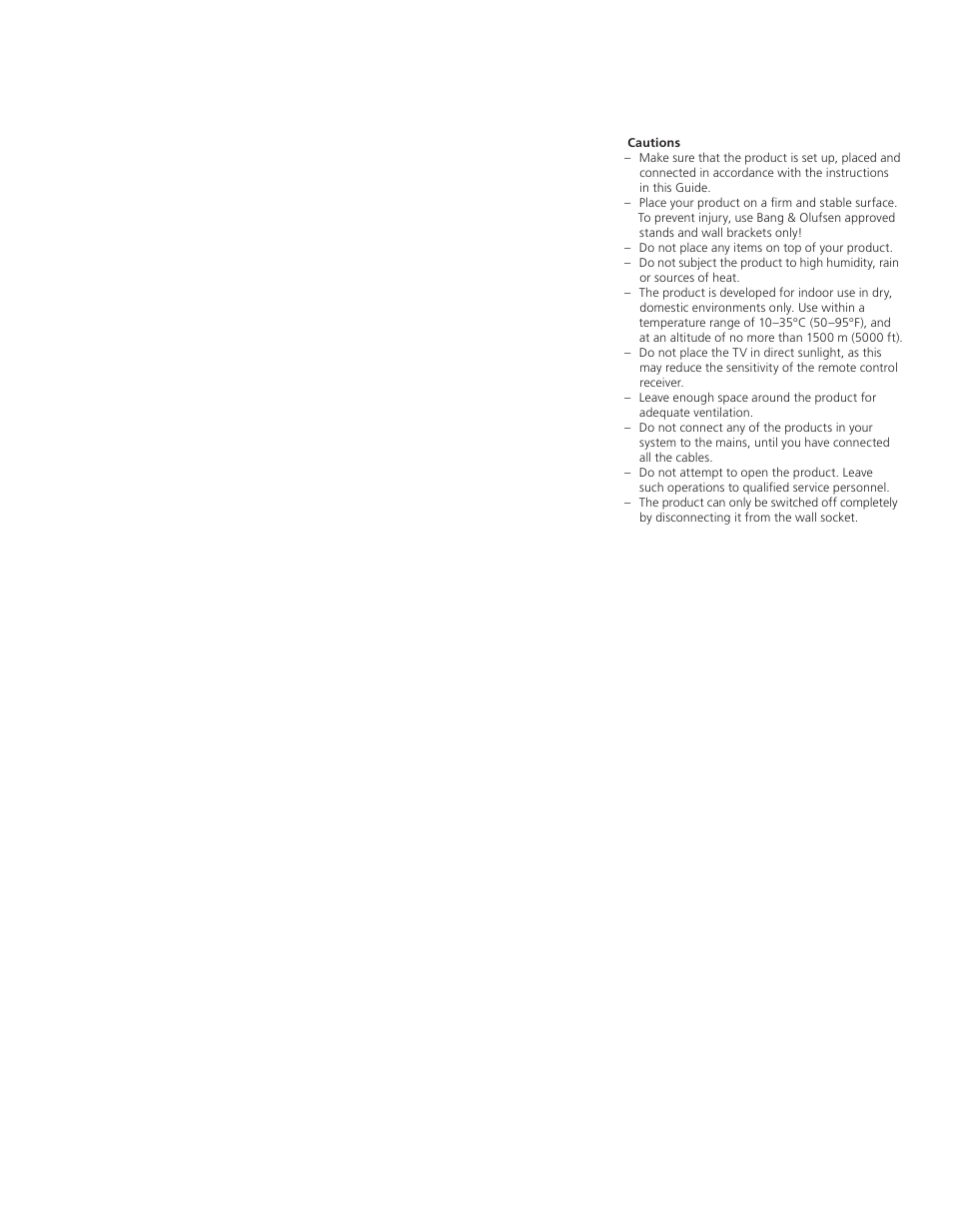 Bang & Olufsen BeoVision 9 User Guide User Manual | Page 2 / 68