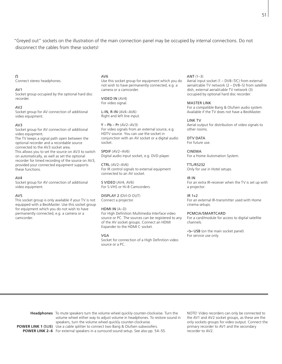 Bang & Olufsen BeoVision 9 User Guide User Manual | Page 53 / 68