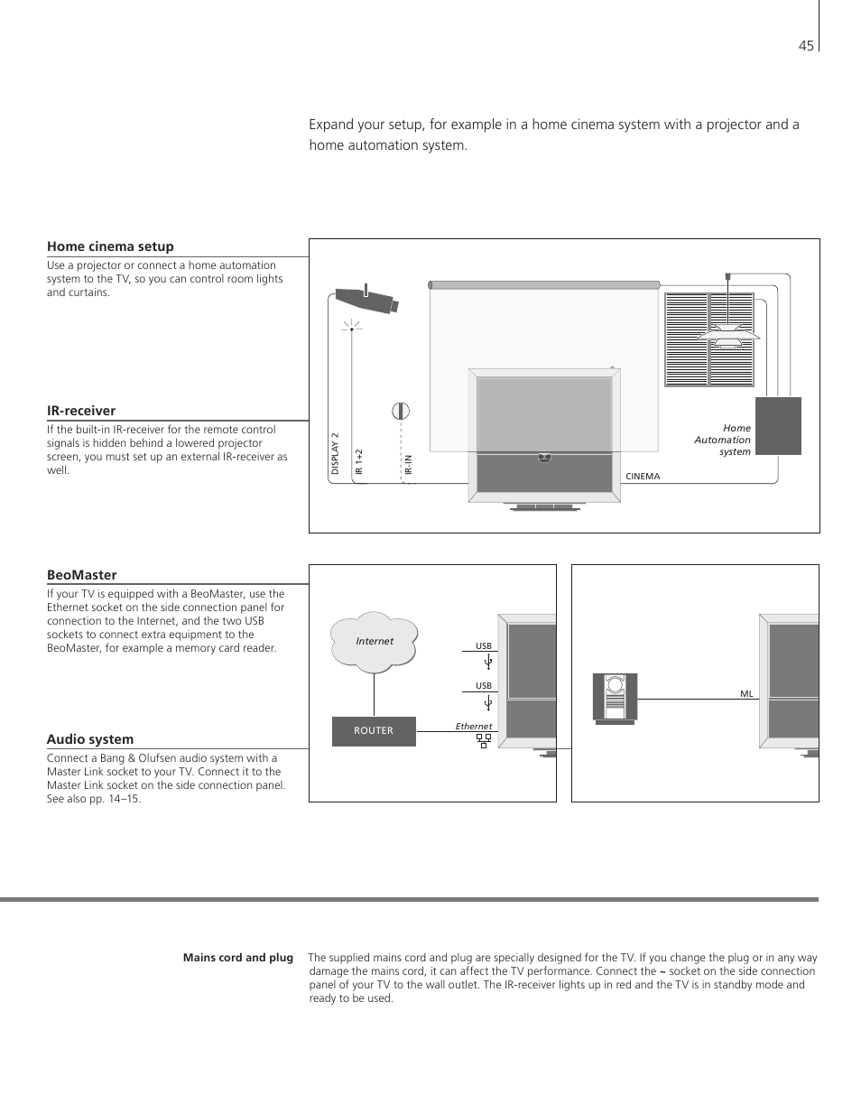 Bang & Olufsen BeoVision 9 User Guide User Manual | Page 47 / 64