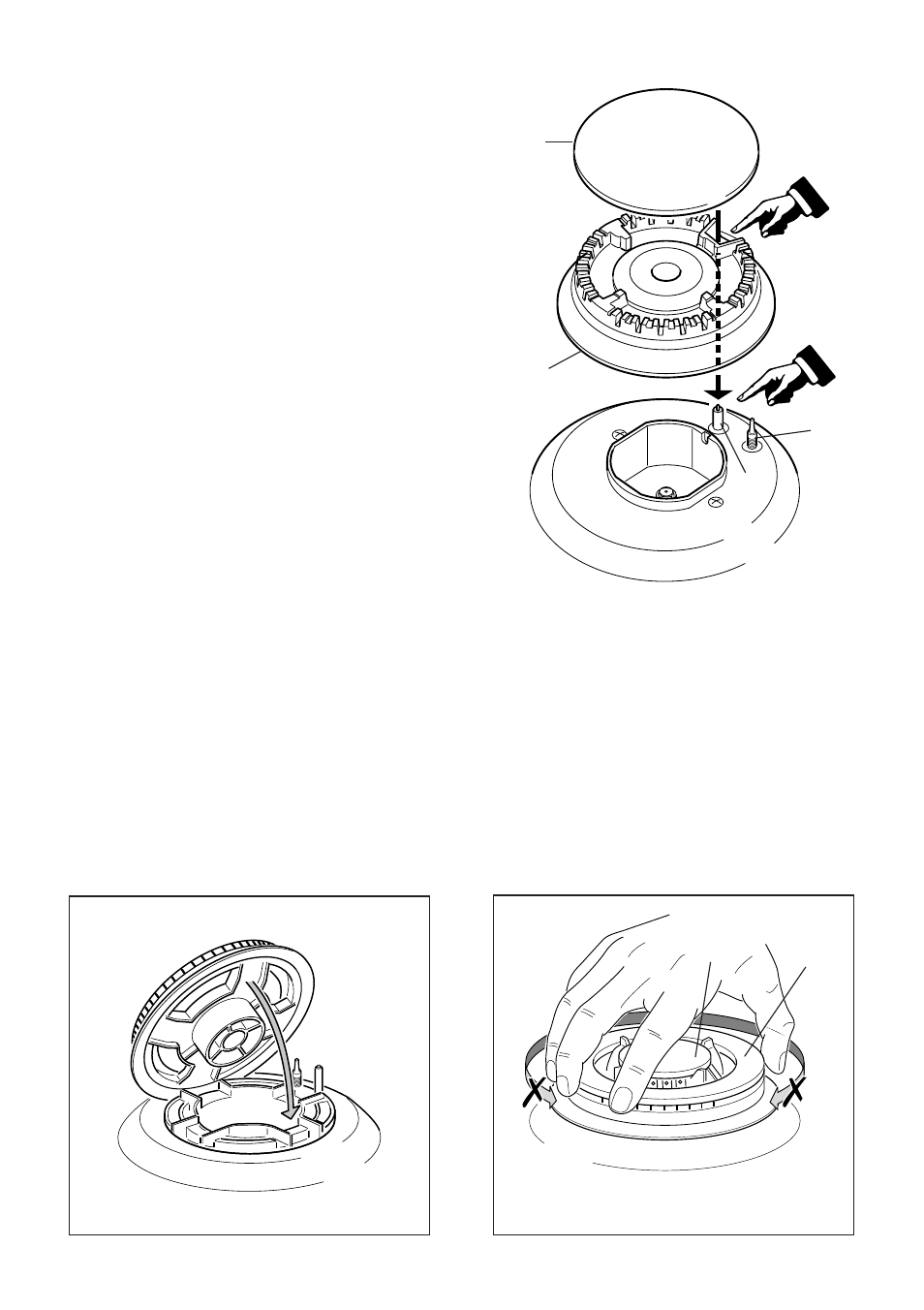 Burners, Triple ring burner | CDA RC9321 User Manual | Page 24 / 52