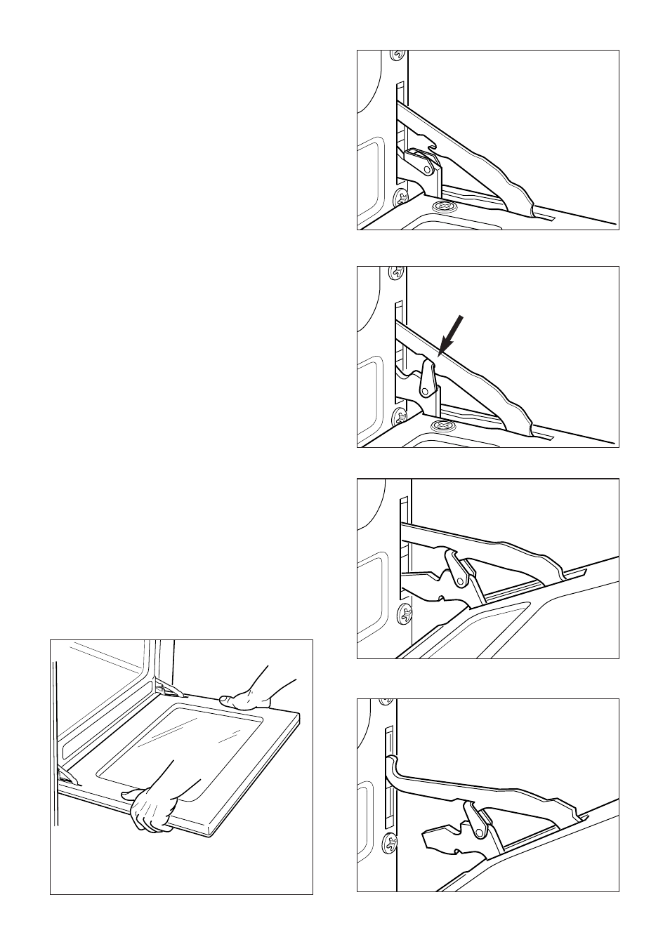 Door assembly, Removing the oven door | CDA RC9321 User Manual | Page 27 / 52