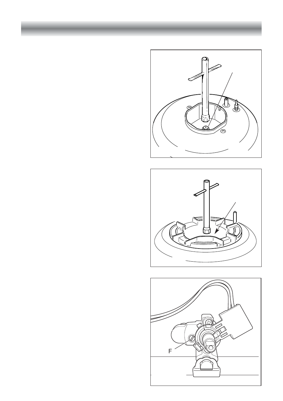 Conversion to natural gas or to lpg, Injectors replacement of top burners, Adjusting of the minimum of the top burners | CDA RC9321 User Manual | Page 38 / 52