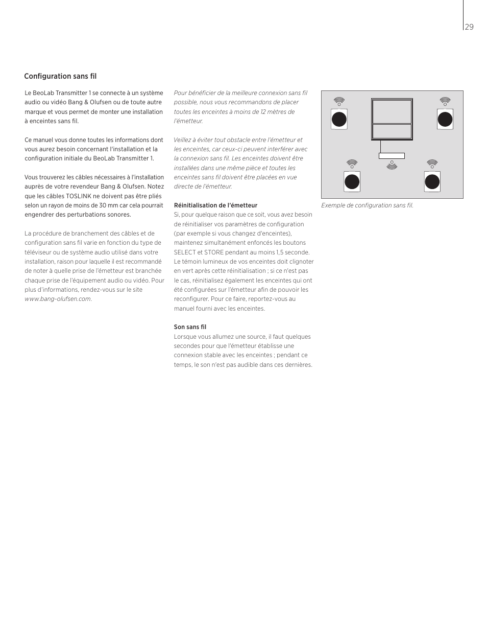 Bang & Olufsen BeoLab Transmitter 1 User Guide User Manual | Page 29 / 84